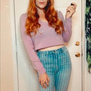 NWT Lavender cashmere sweater